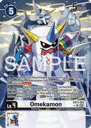 Omekamon (Alternate Art) (EX11-053) - [Dawn of Liberator] Foil