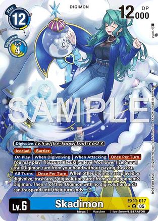 Skadimon (Alternate Art) (Box Topper) (EX11-017) - [Dawn of Liberator] Foil - Trinity Hobby