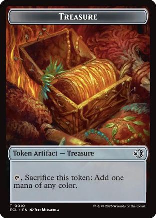 Treasure // Shapeshifter Double-Sided Token  (ECC-10 // 1) - [Commander: Lorwyn Eclipsed] - Trinity Hobby