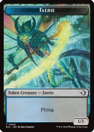 Faerie // Goblin Double-Sided Token  [Foil]  (ECL-5 // 6) - [Lorwyn Eclipsed] - Trinity Hobby