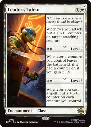 Leader's Talent  [Foil]  (TMT-013) - [Teenage Mutant Ninja Turtles] - Trinity Hobby