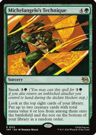 Michelangelo's Technique  [Foil]  (TMT-122) - [Teenage Mutant Ninja Turtles] - Trinity Hobby