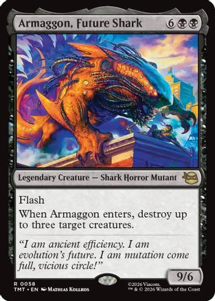Armaggon, Future Shark  [Foil]  (TMT-058) - [Teenage Mutant Ninja Turtles] - Trinity Hobby