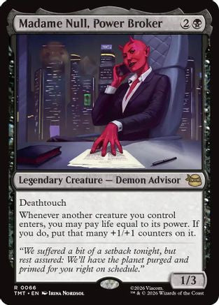 Madame Null, Power Broker  [Foil]  (TMT-066) - [Teenage Mutant Ninja Turtles] - Trinity Hobby