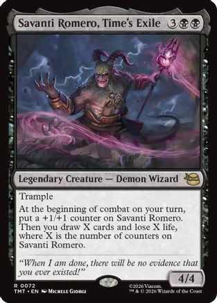 Savanti Romero, Time's Exile  [Foil]  (TMT-072) - [Teenage Mutant Ninja Turtles] - Trinity Hobby