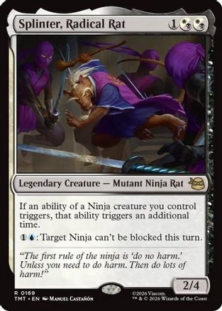 Splinter, Radical Rat  [Foil]  (TMT-169) - [Teenage Mutant Ninja Turtles] - Trinity Hobby