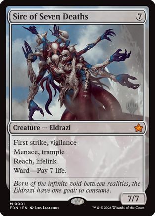 Sire of Seven Deaths  (PPECL-001) - [Promo Pack: Lorwyn Eclipsed] - Trinity Hobby