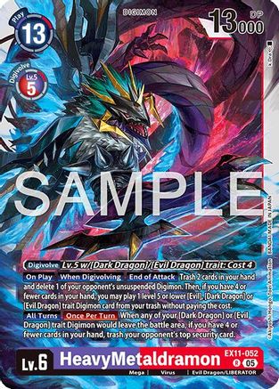 HeavyMetaldramon (EX11-052) - [Dawn of Liberator] Foil - Trinity Hobby