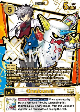 Omekamon (Rare Pull) (BT20-083) - [Dawn of Liberator] Foil - Trinity Hobby