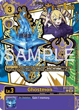 Ghostmon (Rare Pull) (BT21-065) - [Dawn of Liberator] Foil - Trinity Hobby