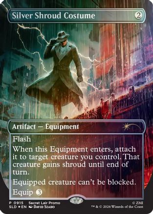 Silver Shroud Costume  [Foil]  (SLD-915) - [Secret Lair Drop Series] - Trinity Hobby