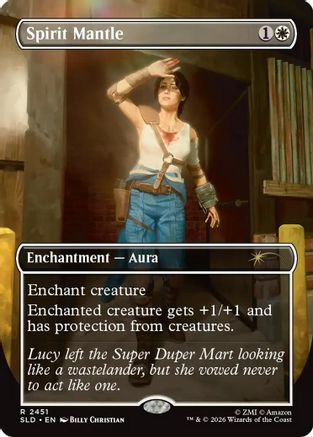Spirit Mantle  [Foil]  (SLD-2451) - [Secret Lair Drop Series] - Trinity Hobby