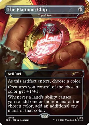 The Platinum Chip - Caged Sun  (SLD-2461) - [Secret Lair Drop Series] - Trinity Hobby