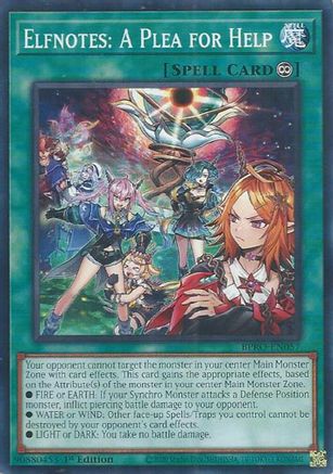 Elfnotes: A Plea for Help [BPRO-EN057] - Burst Protocol 1st Edition - Common / Short Print - Trinity Hobby