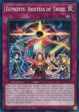 Elfnotes: Aristeia of Trust [BPRO-EN071] - Burst Protocol 1st Edition - Common / Short Print - Trinity Hobby