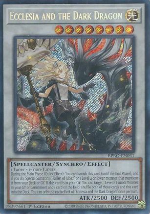 Ecclesia and the Dark Dragon [BPRO-EN041] - Burst Protocol 1st Edition - Secret Rare - Trinity Hobby