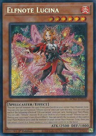 Elfnote Lucina [BPRO-EN010] - Burst Protocol 1st Edition - Secret Rare