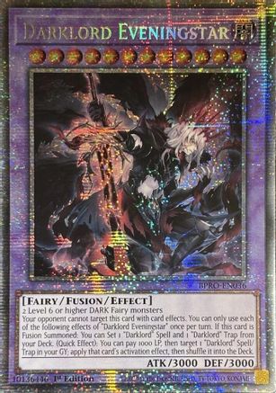 Darklord Eveningstar (Starlight Rare) [BPRO-EN036] - Burst Protocol 1st Edition - Starlight Rare - Trinity Hobby