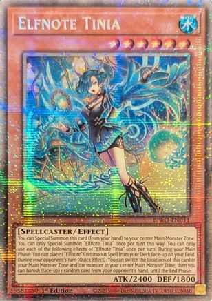 Elfnote Tinia (Starlight Rare) [BPRO-EN011] - Burst Protocol 1st Edition - Starlight Rare - Trinity Hobby