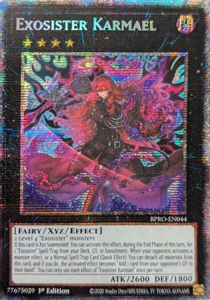 Exosister Karmael (Starlight Rare) [BPRO-EN044] - Burst Protocol 1st Edition - Starlight Rare - Trinity Hobby