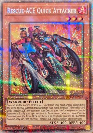 Rescue-ACE Quick Attacker (Starlight Rare) [BPRO-EN023] - Burst Protocol 1st Edition - Starlight Rare - Trinity Hobby