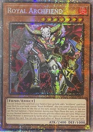 Royal Archfiend (Starlight Rare) [BPRO-EN014] - Burst Protocol 1st Edition - Starlight Rare - Trinity Hobby