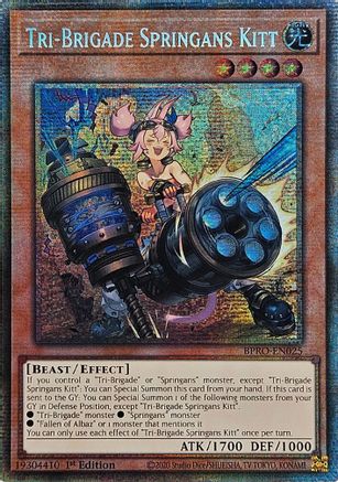 Tri-Brigade Springans Kitt (Starlight Rare) [BPRO-EN025] - Burst Protocol 1st Edition - Starlight Rare - Trinity Hobby