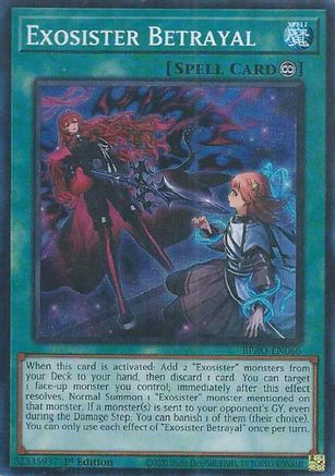 Exosister Betrayal [BPRO-EN066] - Burst Protocol 1st Edition - Super Rare - Trinity Hobby