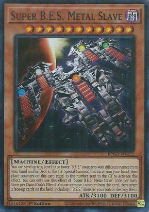Super B.E.S. Metal Slave [BPRO-EN022] - Burst Protocol 1st Edition - Super Rare - Trinity Hobby