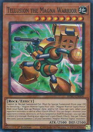 Tellusrion the Magna Warrior [BPRO-EN004] - Burst Protocol 1st Edition - Super Rare - Trinity Hobby