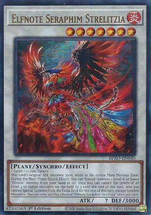 Elfnote Seraphim Strelitzia [BPRO-EN040] - Burst Protocol 1st Edition - Ultra Rare