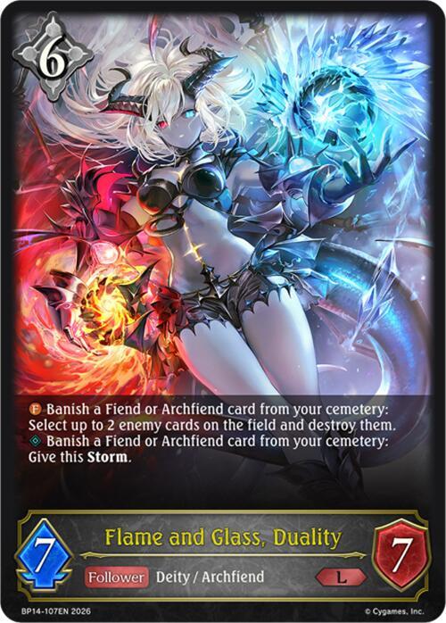 Flame and Glass, Duality - BP14: Banquet of Dreams (BP14-107EN) - Trinity Hobby