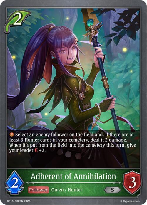 Adherent of Annihilation - P02 (Foil) - BP15: Trial of the Omens (BP15-P02EN) - Trinity Hobby