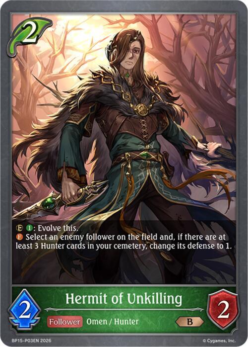 Hermit of Unkilling - P03 (Foil) - BP15: Trial of the Omens (BP15-P03EN) - Trinity Hobby