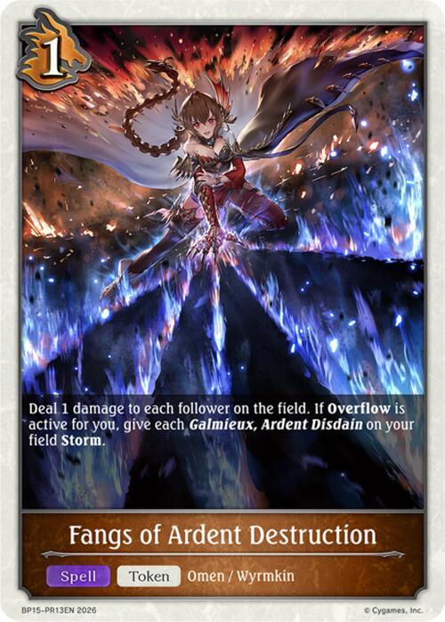 Fangs of Ardent Destruction -PR13 - BP15: Trial of the Omens (BP15-PR13EN) - Trinity Hobby