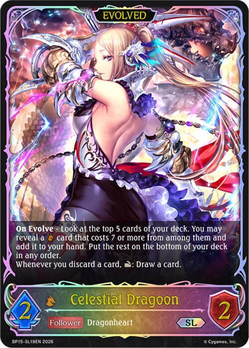 Celestial Dragoon (Evolved) (SL) - BP15: Trial of the Omens (BP15-SL19EN) - Trinity Hobby