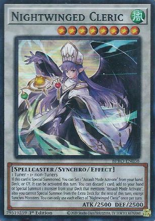 Nightwinged Cleric [BPRO-EN038] - Burst Protocol 1st Edition - Common / Short Print - Trinity Hobby