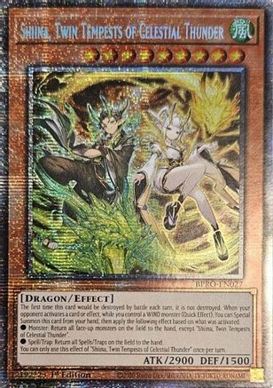 Shiina, Twin Tempests of Celestial Thunder [BPRO-EN027] - Burst Protocol 1st Edition - Starlight Rare - Trinity Hobby
