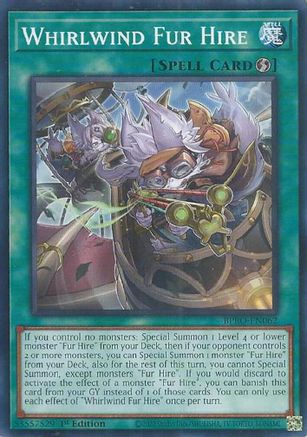 Whirlwind Fur Hire [BPRO-EN062] - Burst Protocol 1st Edition - Common / Short Print - Trinity Hobby