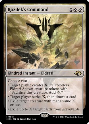 Kozilek's Command  [Foil]  (PPECL-011) - [Promo Pack: Lorwyn Eclipsed]