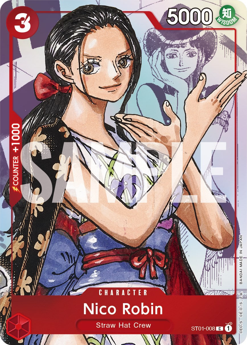 Nico Robin - ST01-008 (Alternate Art) (ST01-008) - [One Piece Promotion Cards] Foil - Trinity Hobby