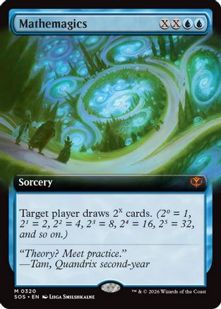 Mathemagics (Extended Art)  [Foil]  (SOS-320) - [Secrets of Strixhaven] - Trinity Hobby