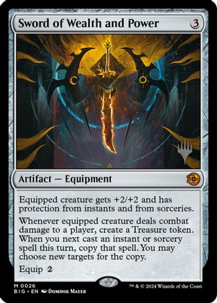 Sword of Wealth and Power  [Foil]  (PPECL-026) - [Promo Pack: Lorwyn Eclipsed] - Trinity Hobby