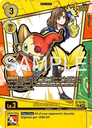 Shoemon (Rare Pull) (ST19-03) - [Dawn of Liberator] Foil