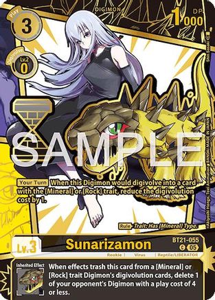 Sunarizamon (Rare Pull) (EX11-038) - [Dawn of Liberator] Foil - Trinity Hobby