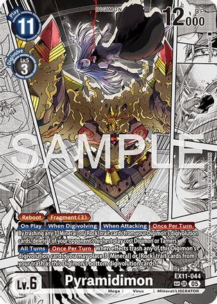 Pyramidimon (SP) (EX11-044) - [Dawn of Liberator] Foil - Trinity Hobby