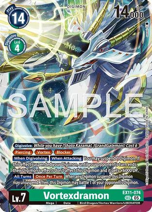 Vortexdramon (EX11-074) - [Dawn of Liberator] Foil - Trinity Hobby