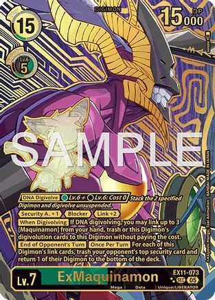 ExMaquinamon (Rare Pull) (EX11-073) - [Dawn of Liberator] Foil - Trinity Hobby