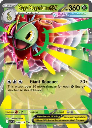 Mega Meganium ex - (010/217) Holofoil [ME Ascended Heroes] - Trinity Hobby