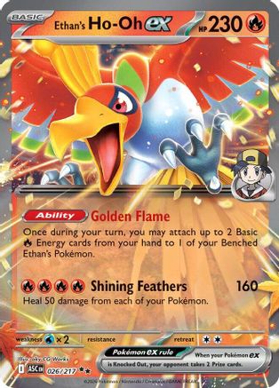 Ethan's Ho-Oh ex - (026) Holofoil [ME Ascended Heroes] - Trinity Hobby
